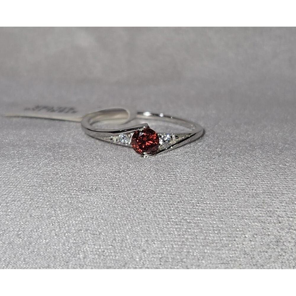 Fragrant Jewels Sterling Silver Ring With  Swarovski Stone NWT sz 9